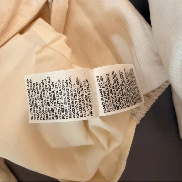 & Other Stories Cream Square-Neck Puff Sleeve Top - Picture 11 of 12